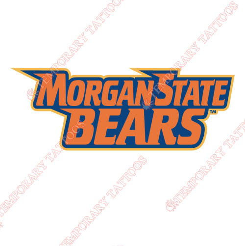 Morgan State Bears Customize Temporary Tattoos Stickers NO.5202